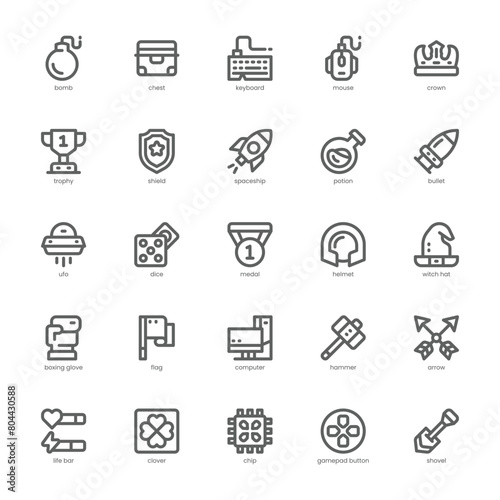 Game Station icon pack for your website, mobile, presentation, and logo design. Game Station icon outline design. Vector graphics illustration and editable stroke.