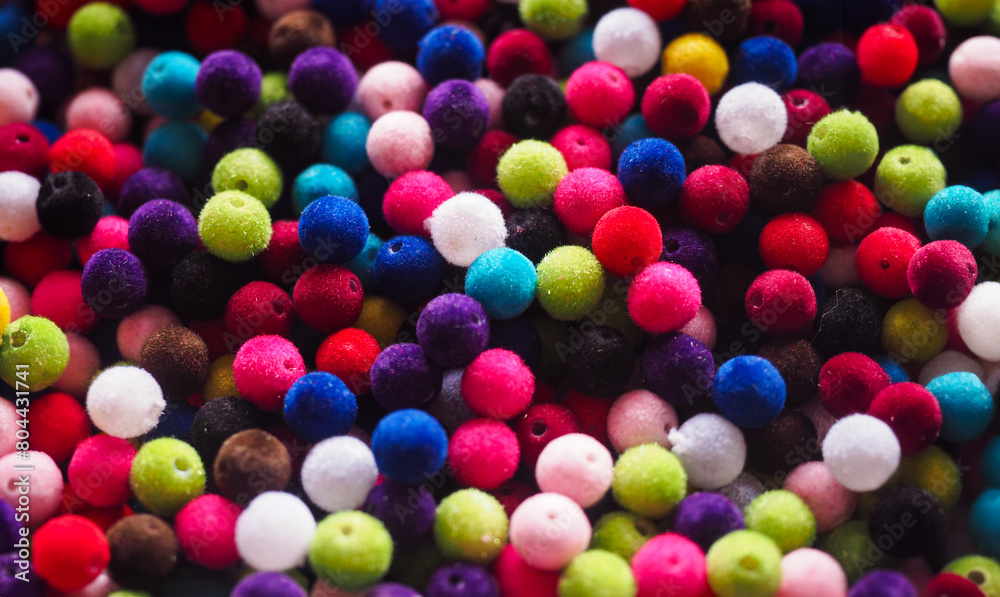 Colorful necklaces and rosary beads sold in the Suluhan bazaar in Ulus, Ankara Colorful necklaces and rosary beads sold in the Suluhan bazaar in Ulus, Ankara