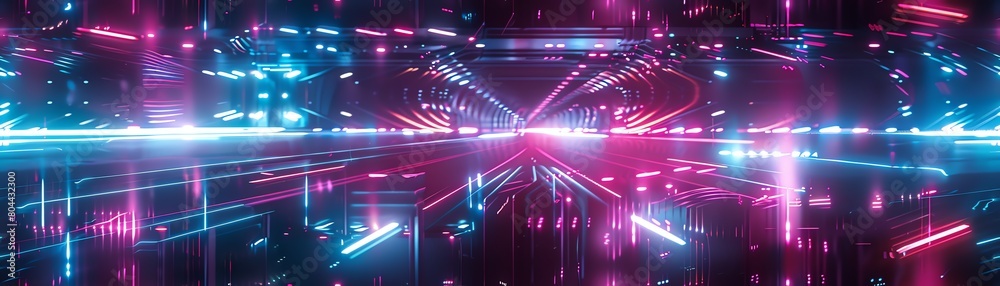 Explore a unique perspective with a tilted angle view of technoorganic wildlife shimmering under vibrant neon lights, blending futuristic elements seamlessly Explore a unique perspective with a tilted angle view of technoorganic wildlife shimmering under vibrant neon lights, blending futuristic elements seamlessly