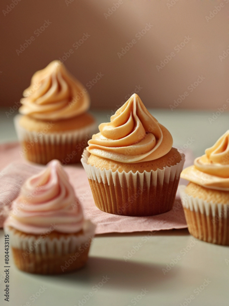 Perfect Dulce de Leche cupcake, muffin with salted caramel frosting Perfect Dulce de Leche cupcake, muffin with salted caramel frosting