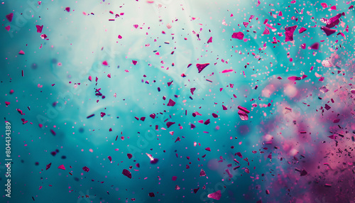 lively sprinkle of turquoise and magenta  ideal for an elegant abstract background
