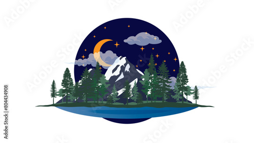 Forest and Mountains 1