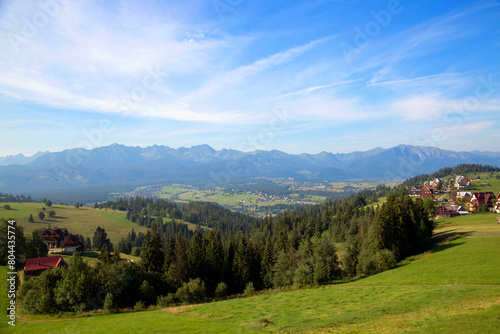 Landscape of Polish mountains 