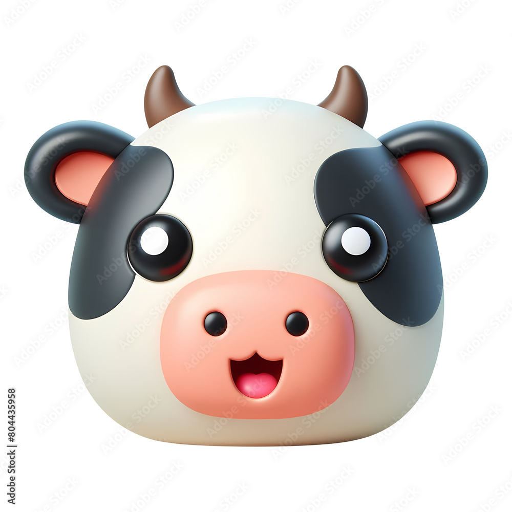 3d happy cow emoji icon. Realistic 3d high quality isolated render
3d happy cow emoji icon. Realistic 3d high quality isolated render