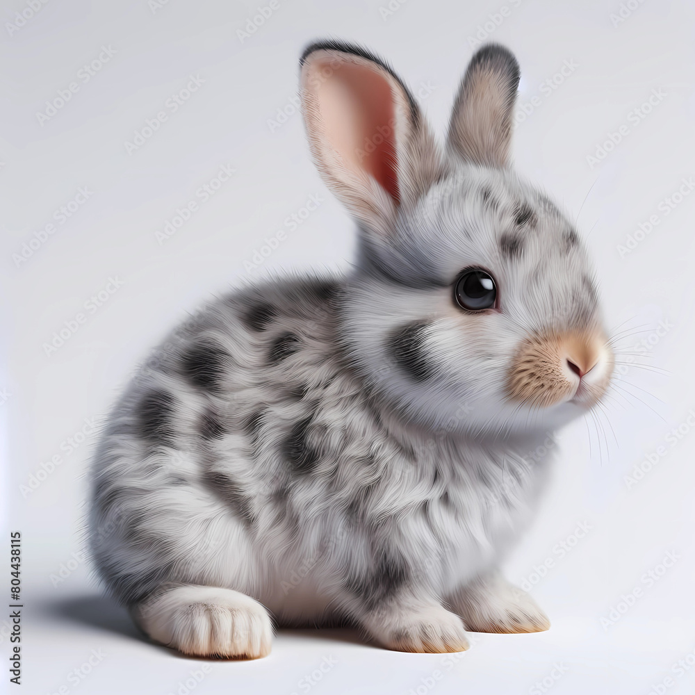 rabbit with white background