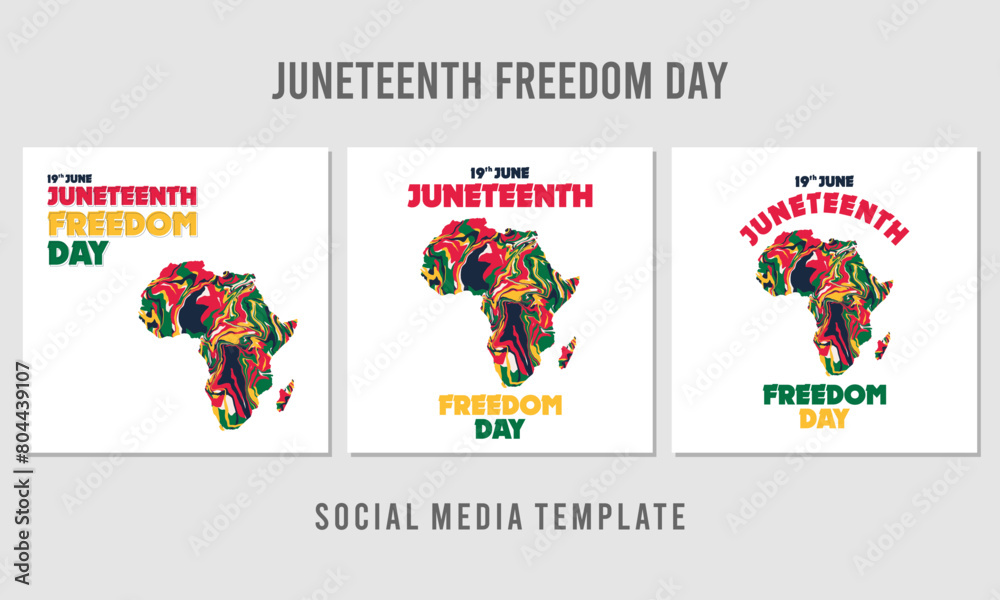 happy juneteenth freedom day background