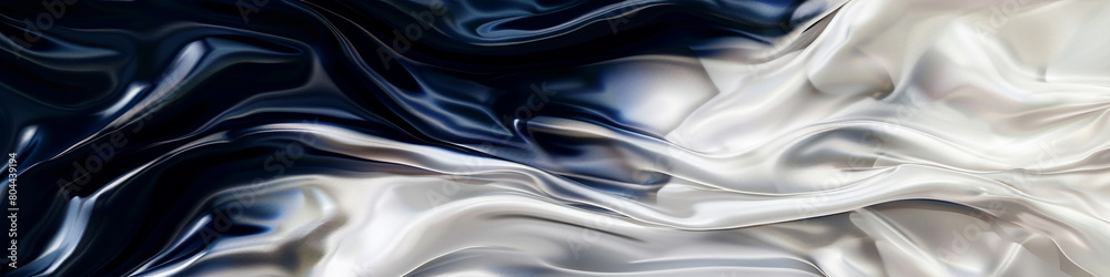 serene blend of pearl white and midnight blue, ideal for an elegant abstract background