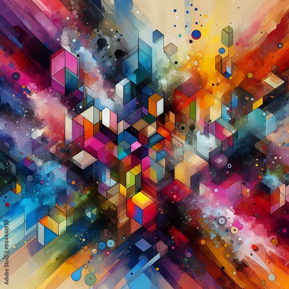Colorful Abstract Geometric Explosion
Colorful Abstract Geometric Explosion