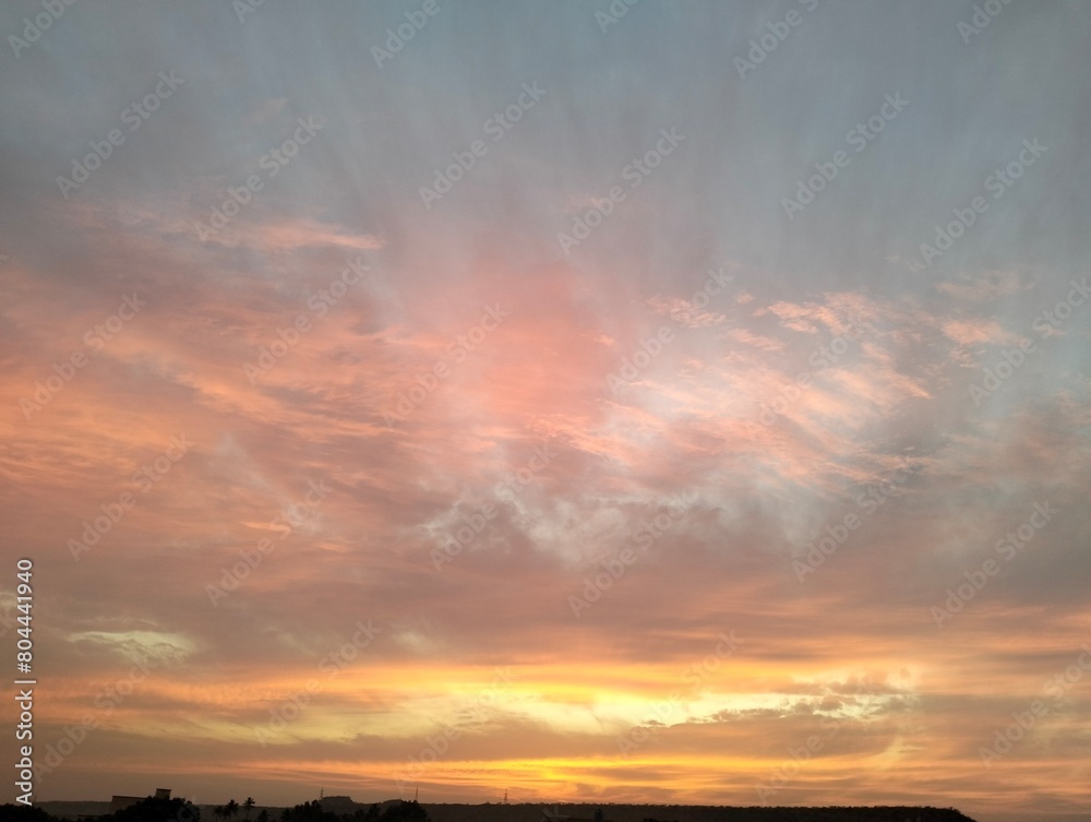 Obraz premium sunset in the clouds