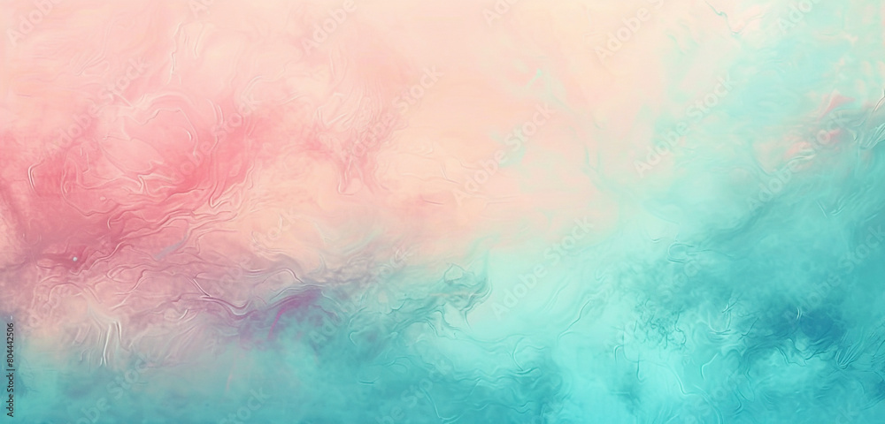 soft pastel gradient of rose red and turquoise, ideal for an elegant abstract background