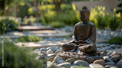 A serene outdoor setting where guests can practice mindful breathing and embrace the beauty of nature.