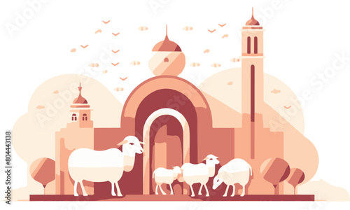 Eid Ul Adha illustration design