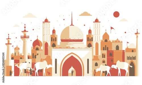 Eid Ul Adha illustration design