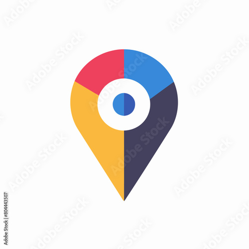 Free vector geotag address location spotter tag favicon icon logo symbol