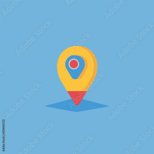 Free vector geotag address location spotter tag favicon icon logo symbol