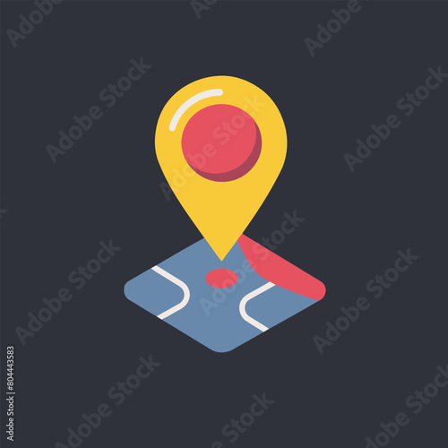 Free vector geotag address location spotter tag favicon icon logo symbol
