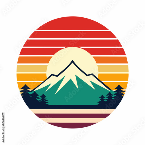  Mountain landscape vector illustration. This is an editable file. © Abul Kalam