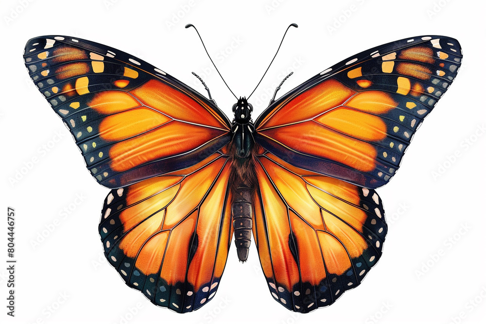 Naklejka premium butterfly clipart, isolated on white background
