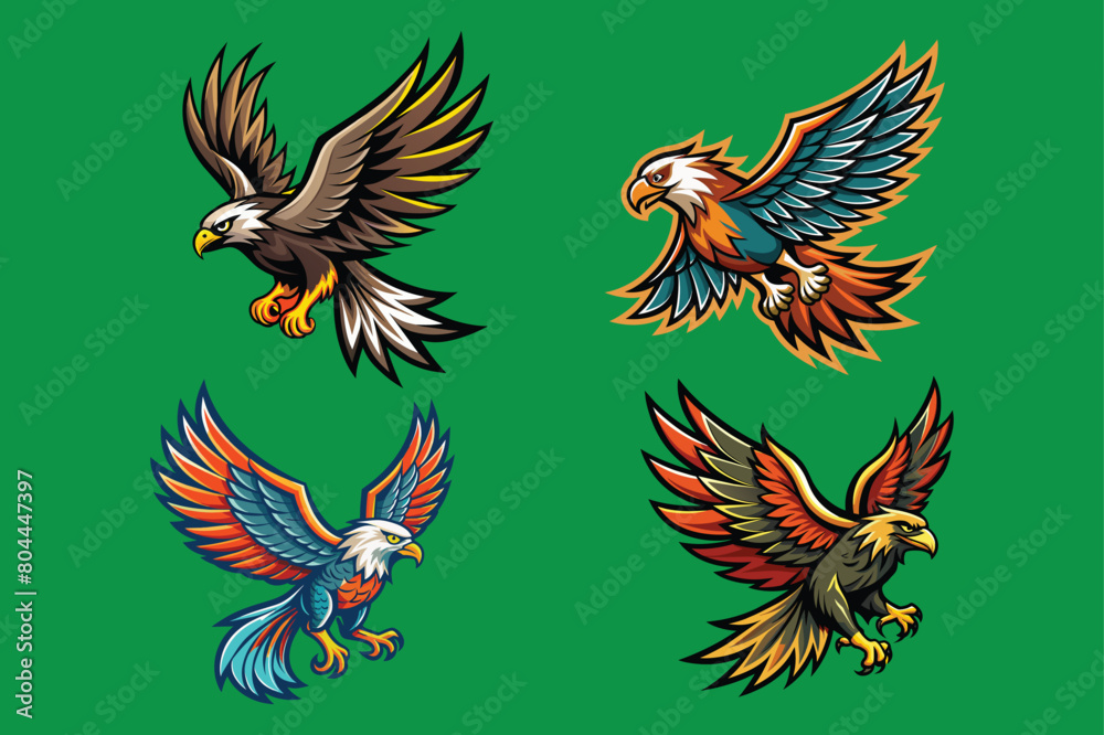 flying Eagle vector art illustration flying Eagle vector art illustration