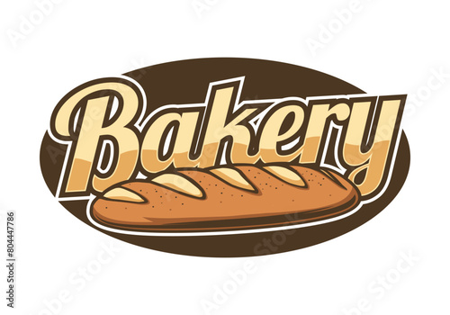 Bakery vintage logo drawing template