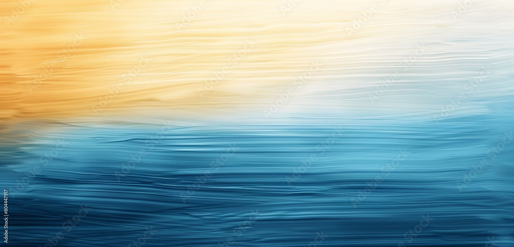 soothing horizontal gradient of cerulean and gilded yellow, ideal for an elegant abstract background