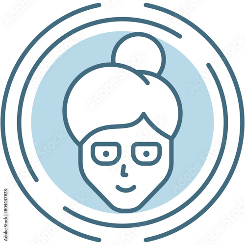 Employee search service vector flat icon isolated