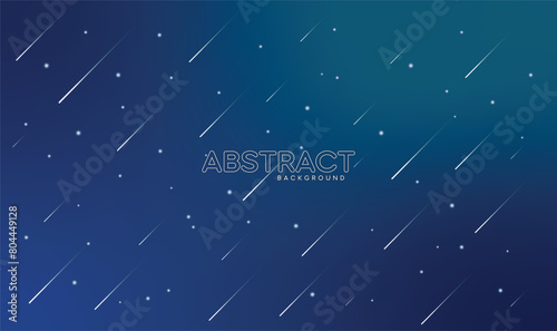 deep blue and sky blue gradient , star , white star drop line 