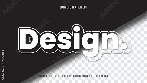 Editable text effect headline mock up