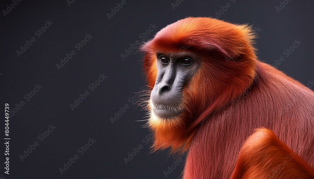 ai generative red monkey
