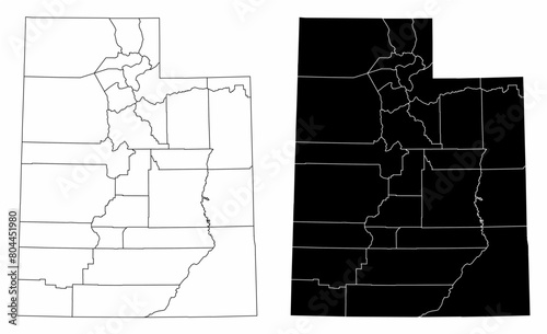 Utah administrative maps photo