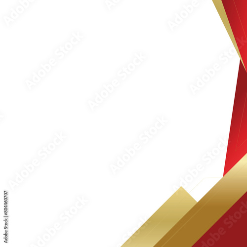 Corner tamplate certificate glow red gradient and gold gradient