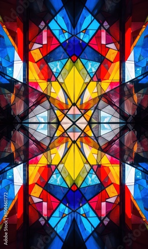 Abstract exploration of harmony and balance through a kaleidoscope of colors , Background Image For Website