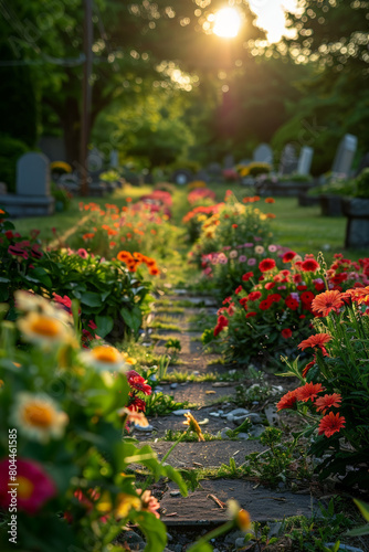 Colorful flower-filled garden © yuliachupina