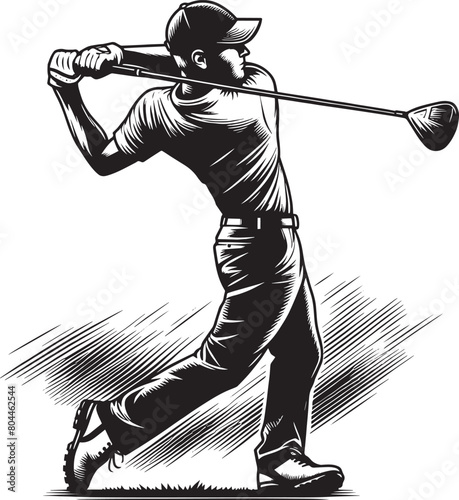 golf player silhouette clip art