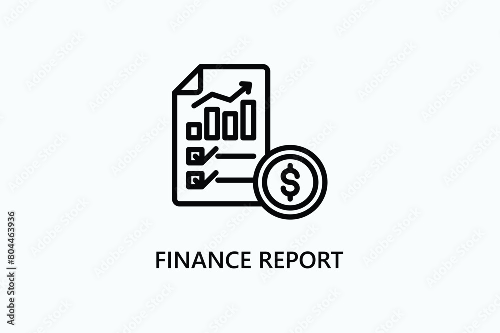 Finance Report Vector, Icon Or Logo Sign Symbol Illustration
Finance Report Vector, Icon Or Logo Sign Symbol Illustration