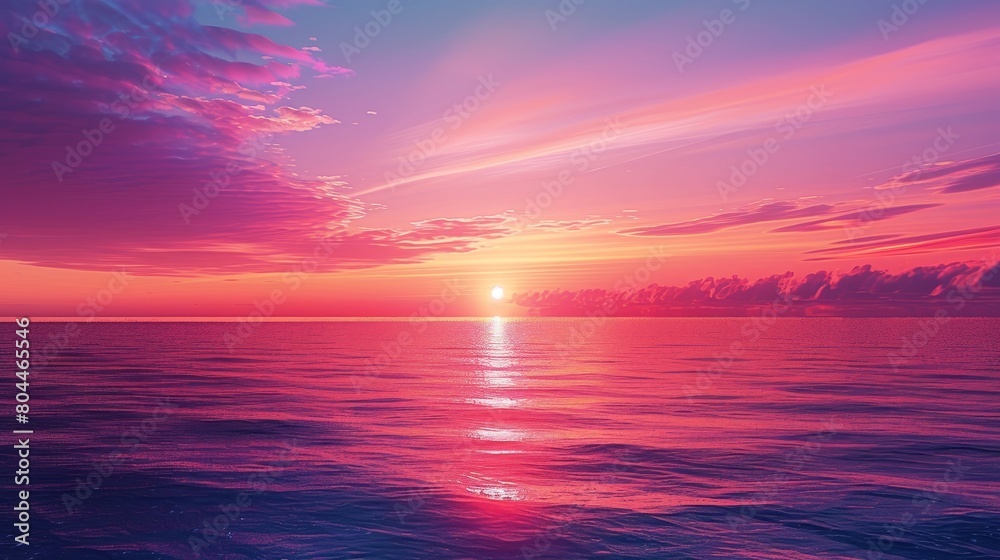 Craft an image of a sunset