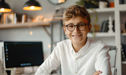 A young entrepreneur making...