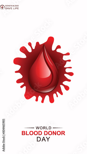 World Blood Donor Day, Blood Donation, World Blood Donor Day Poster, illustration, Blood Donor Day, vector, Happy Blood Donor Day. design. June 14, For. World Blood Donor Day Post, Bag. Story, Card.