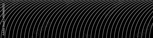 Black abstract background  texture with white curved diagonal lines. Vector illustration.