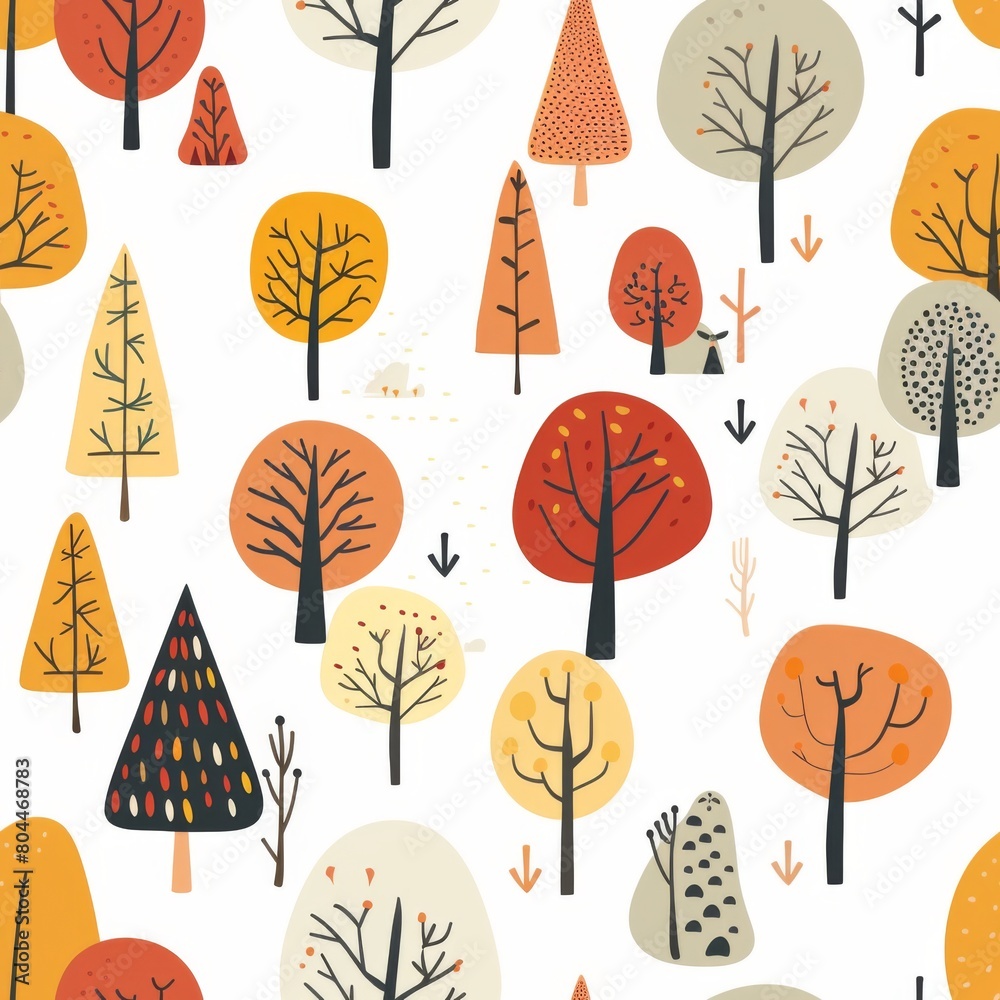 Kids Autumn-Themed Wallpaper in Flat Design
Kids Autumn-Themed Wallpaper in Flat Design