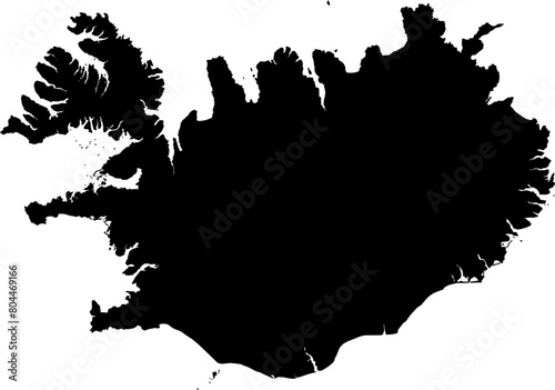 Iceland Vector Map