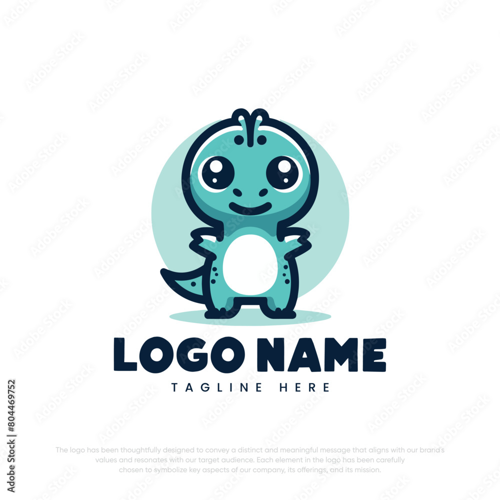 Little cute dinosaur cartoon character
Little cute dinosaur cartoon character