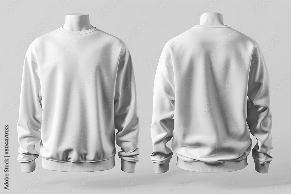 full selves simple white shirt front and back mockup with simple background generated by AI full selves simple white shirt front and back mockup with simple background generated by AI