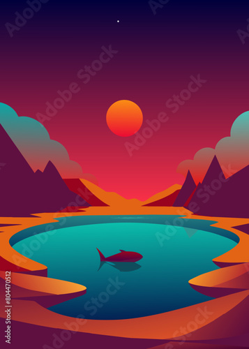  In the extremely barren north, there is a dark sea, which is the Heavenly Pond. There is a fish there, which is several thousand li in breadth