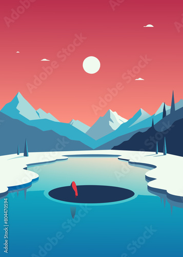  In the extremely barren north, there is a dark sea, which is the Heavenly Pond. There is a fish there, which is several thousand li in breadth