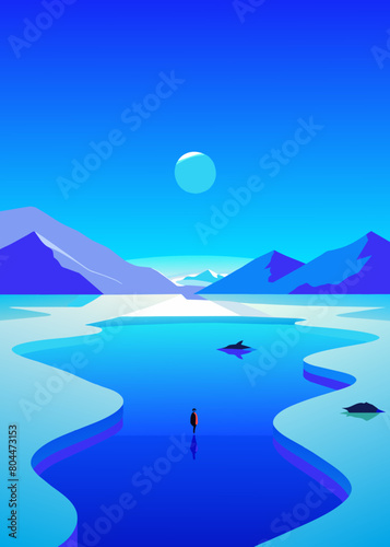  In the extremely barren north, there is a dark sea, which is the Heavenly Pond. There is a fish there, which is several thousand li in breadth