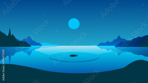  In the extremely barren north, there is a dark sea, which is the Heavenly Pond. There is a fish there, which is several thousand li in breadth