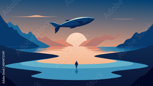  In the extremely barren north, there is a dark sea, which is the Heavenly Pond. There is a fish there, which is several thousand li in breadth