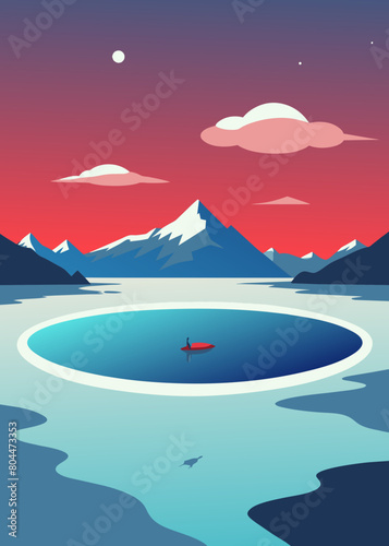  In the extremely barren north, there is a dark sea, which is the Heavenly Pond. There is a fish there, which is several thousand li in breadth