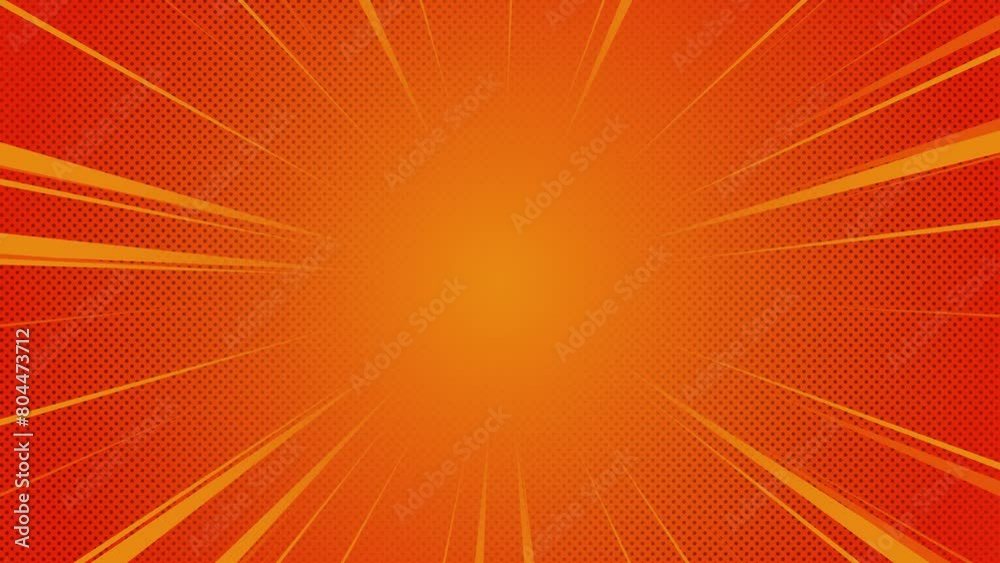 comic zoom lines with dots on orange background 4k motion, abstract background with rays, empty design element comic zoom lines with dots on orange background 4k motion, abstract background with rays, empty design element